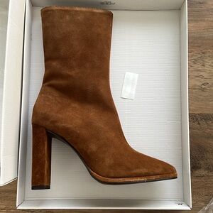 NWT Brown Suede Booties